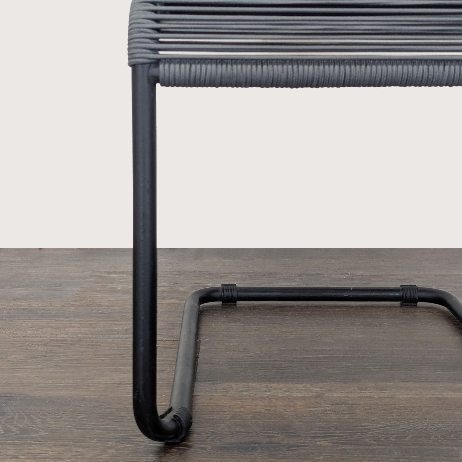 Modern Black Woven Outdoor Chair  - image-1