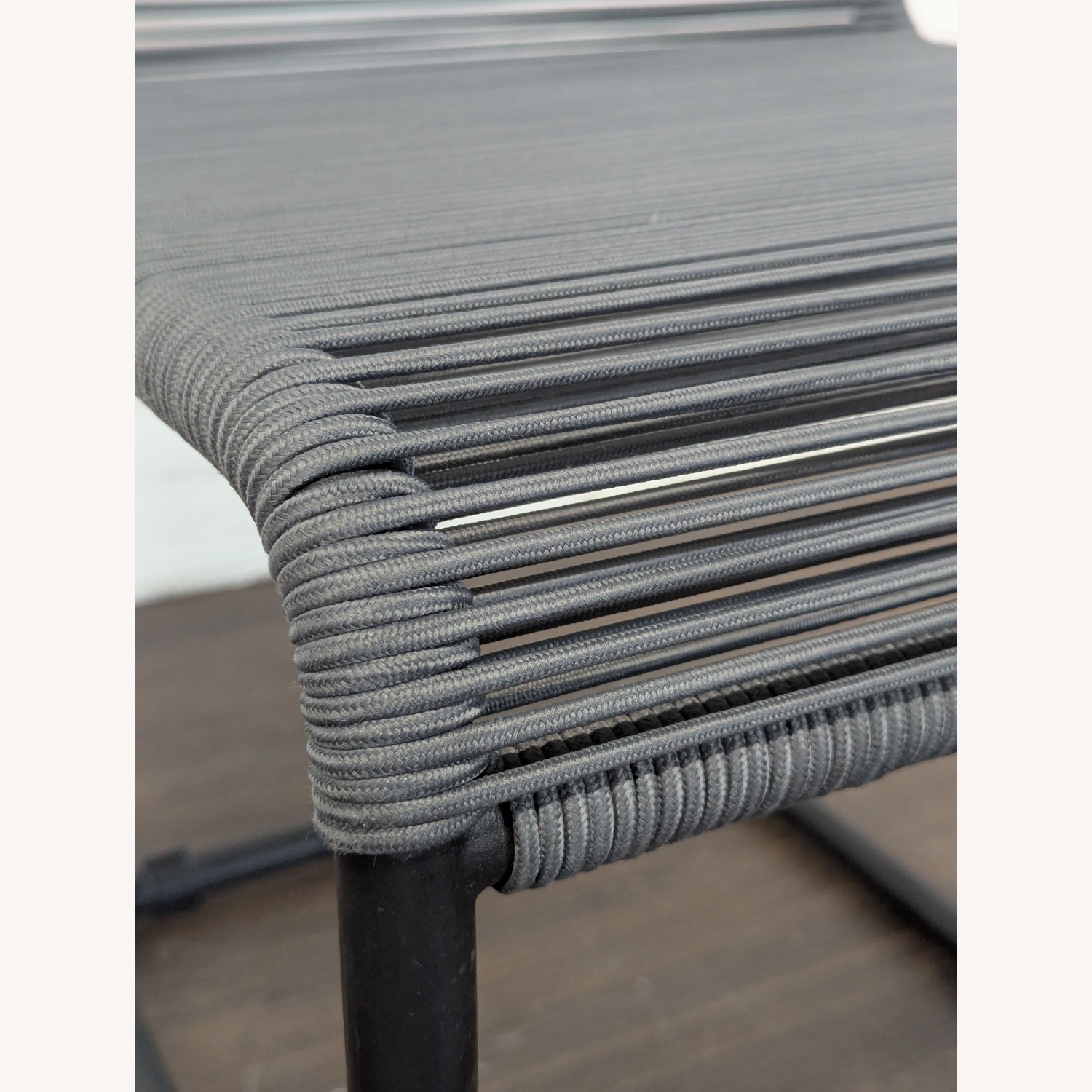 Modern Black Woven Outdoor Chair  - image-2