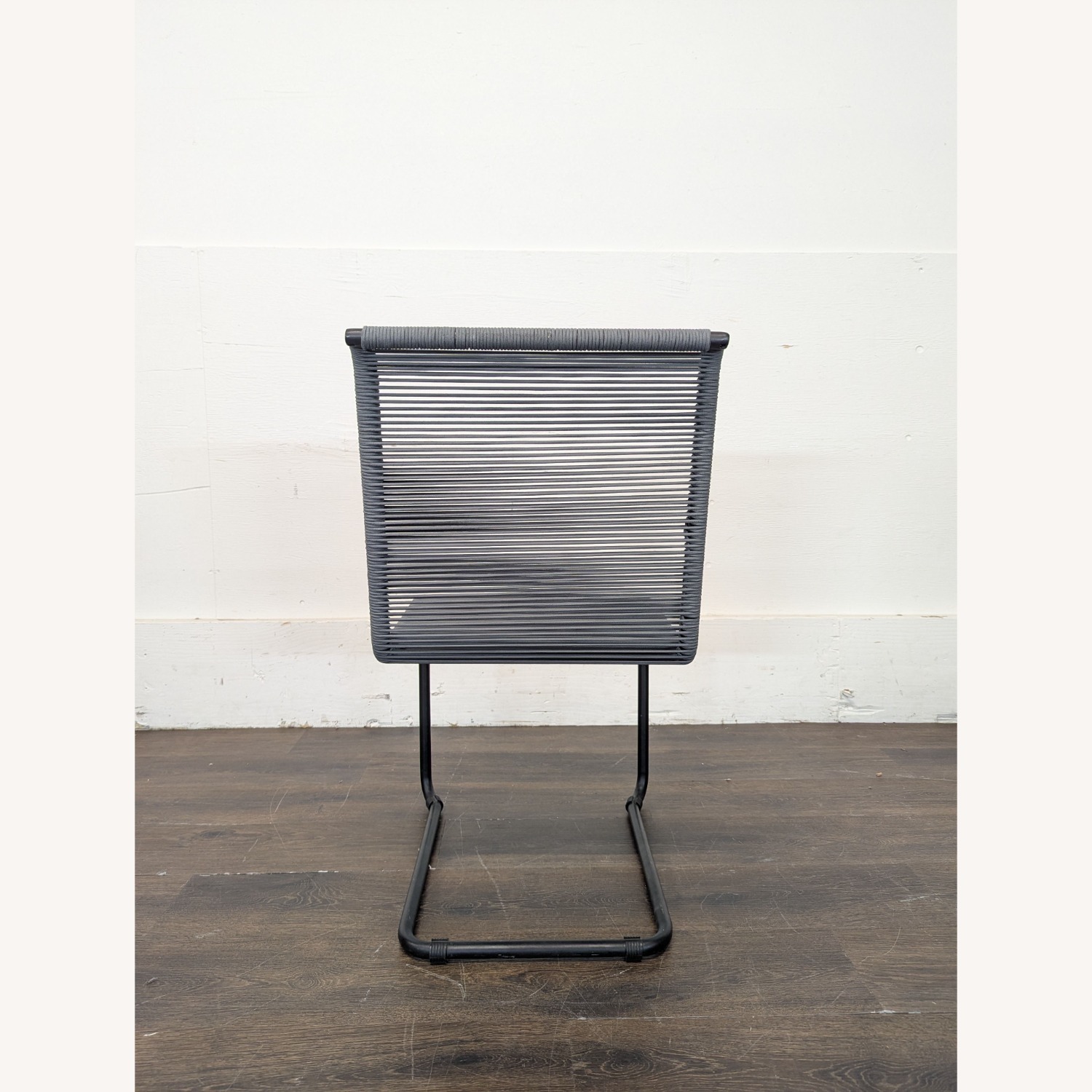 Modern Black Woven Outdoor Chair  - image-3