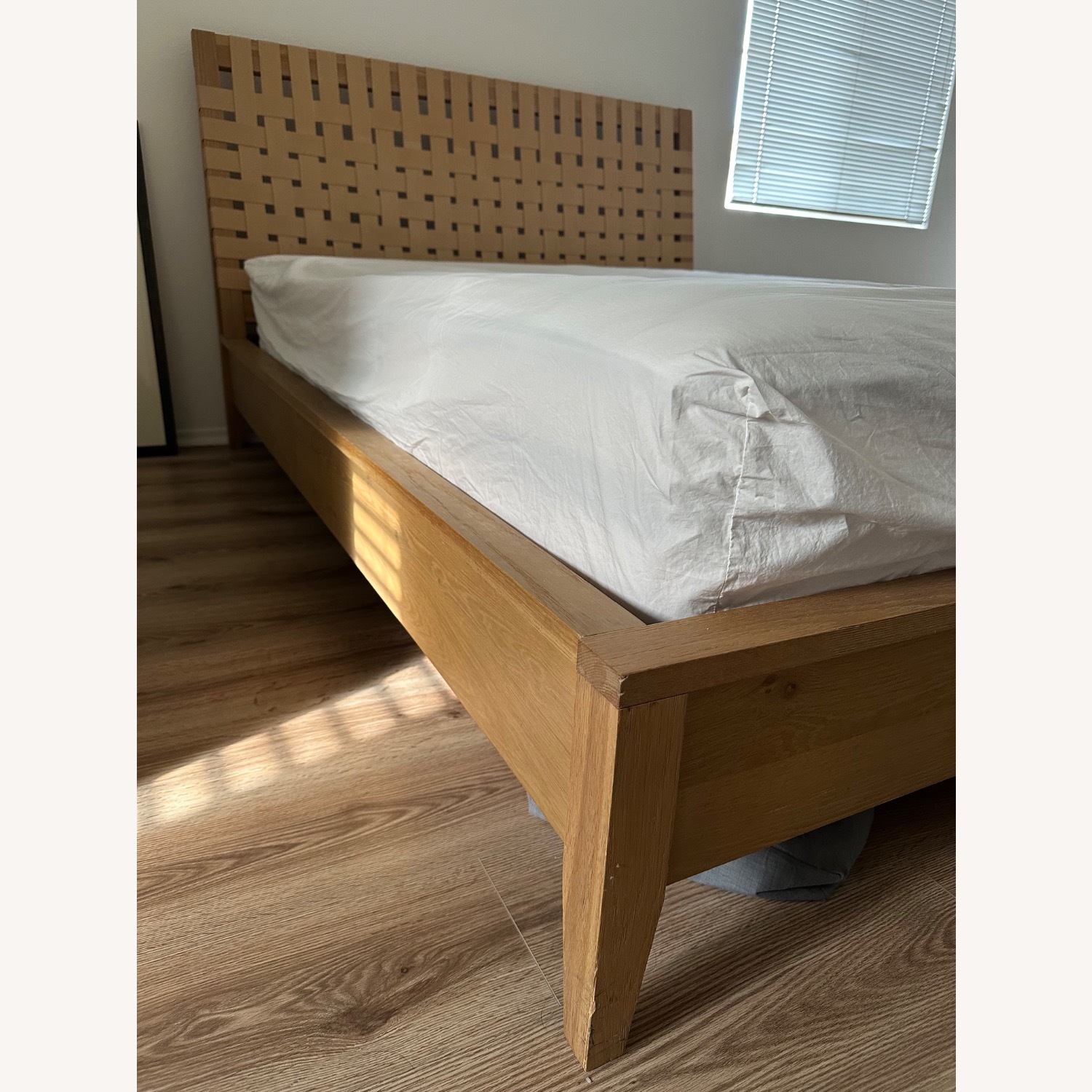 Crate & Barrel Rio Canvas Natural Queen Bed - image-2