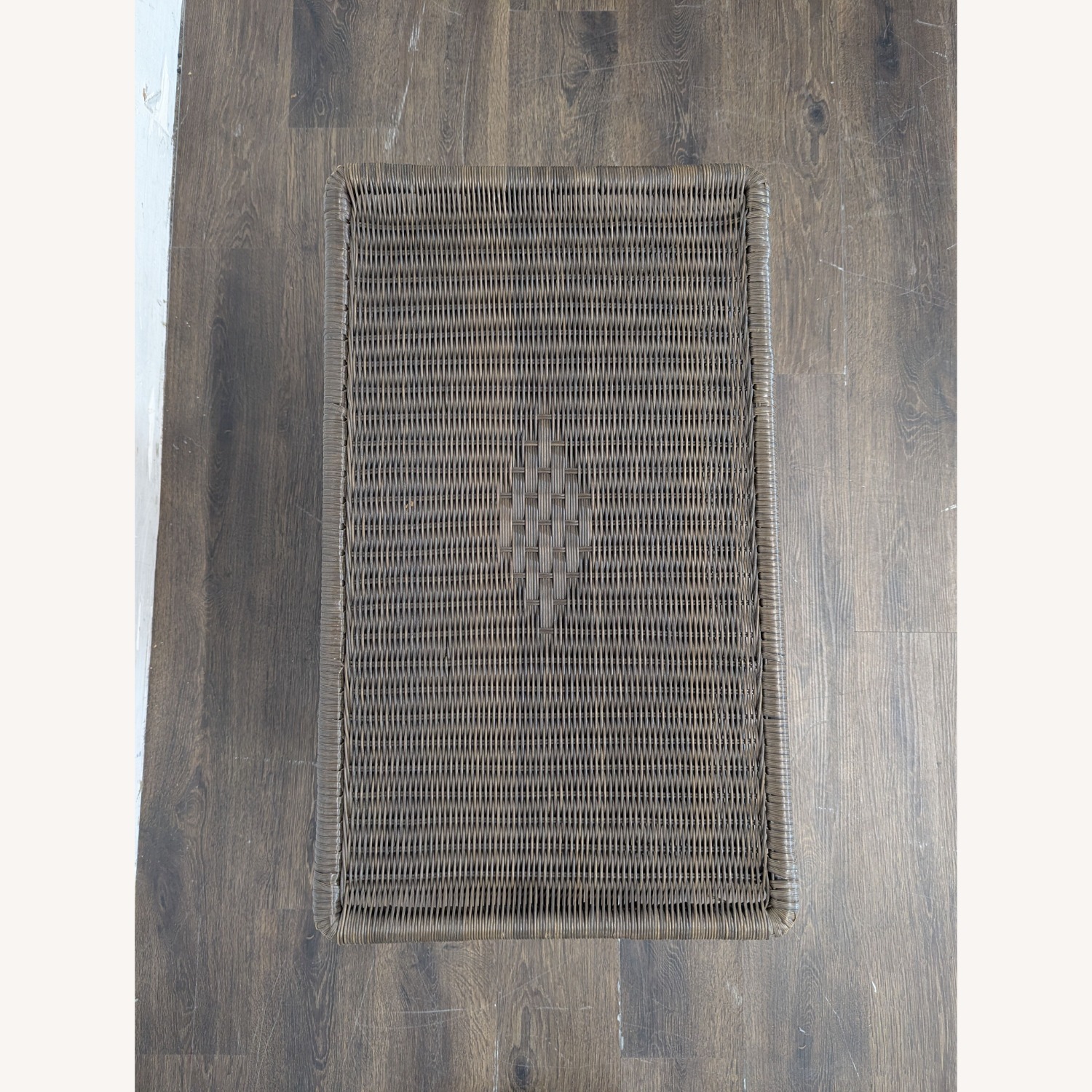 Dark Brown All Weather Wicker Coffee Table  - image-6