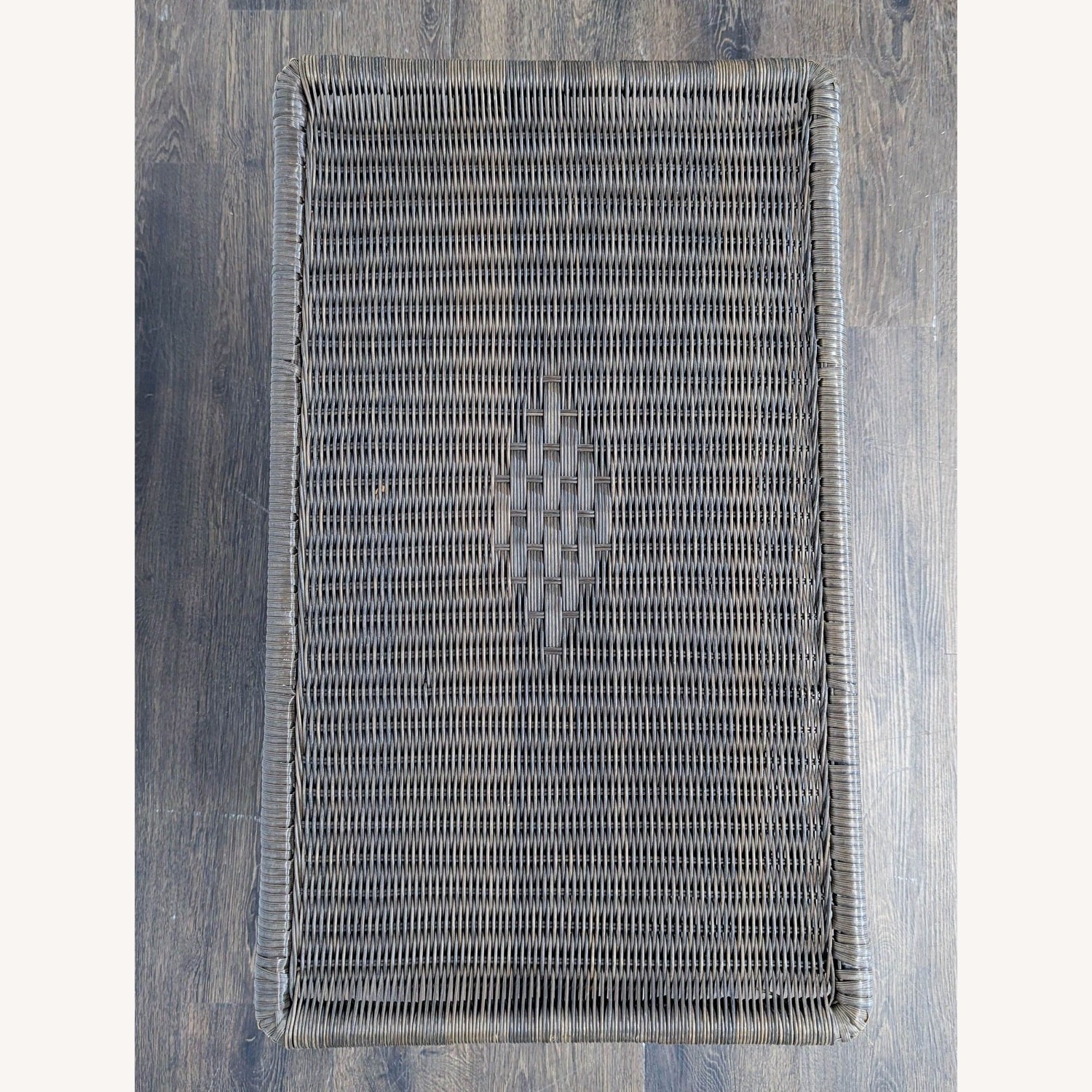Dark Brown All Weather Wicker Coffee Table  - image-3