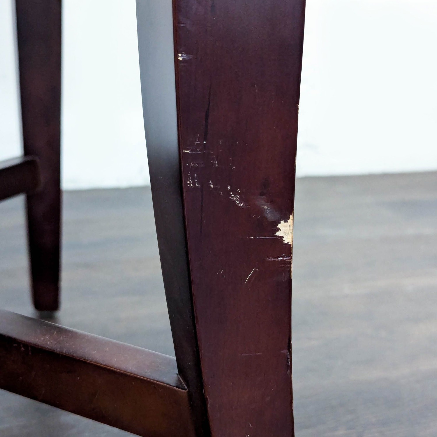 Set of 6 Upholstered Dining Chairs With Wood Legs - image-2