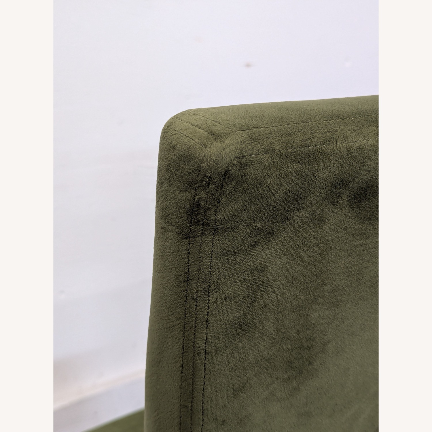 Set of 6 Upholstered Dining Chairs With Wood Legs - image-5