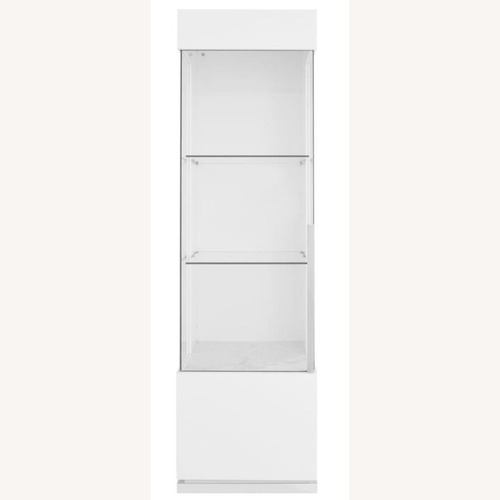Used Ava Left Pier White Wood Media Storage for sale on AptDeco