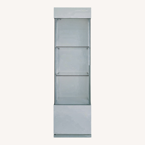 Used Ava Left Pier White Wood Media Storage for sale on AptDeco