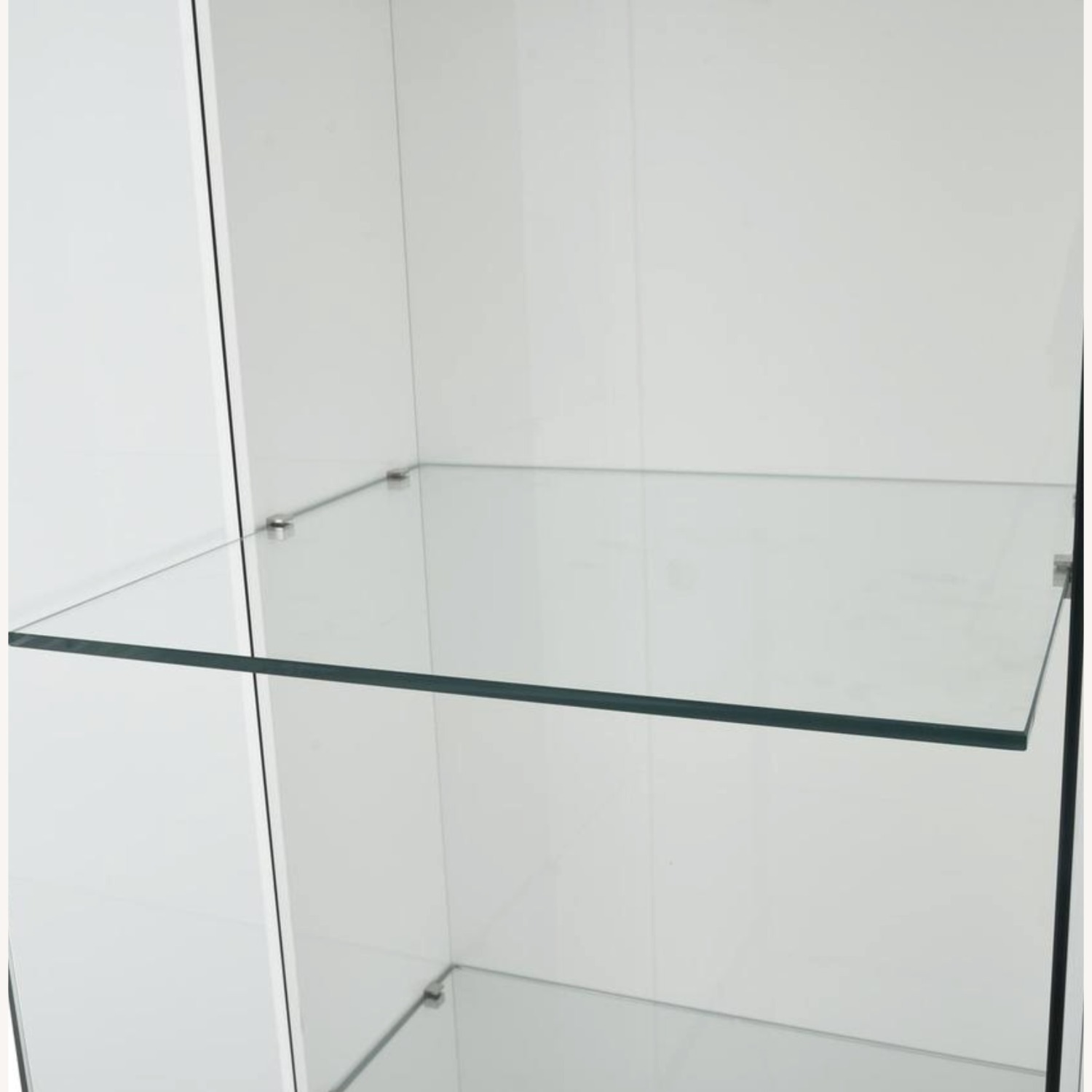 Ava Left Pier White Wood Media Storage - image-2