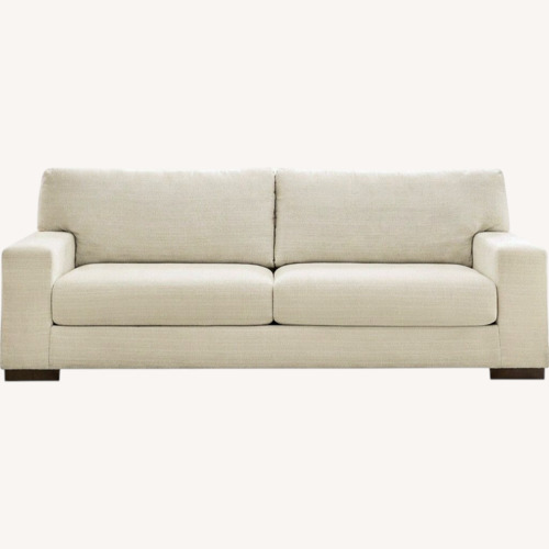 Used Ashley Furniture White Fabric 2 Seater Sofa for sale on AptDeco