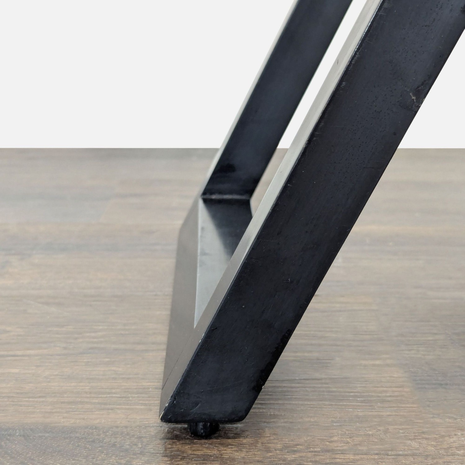 Glass Top Wood X Base Accent Table	 - image-3