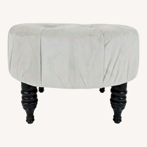 Used Skyline Imports Button Tufted Ottoman  for sale on AptDeco