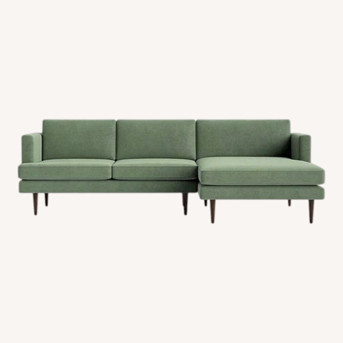 Used Joybird Preston Green Sectional Sofa for sale on AptDeco