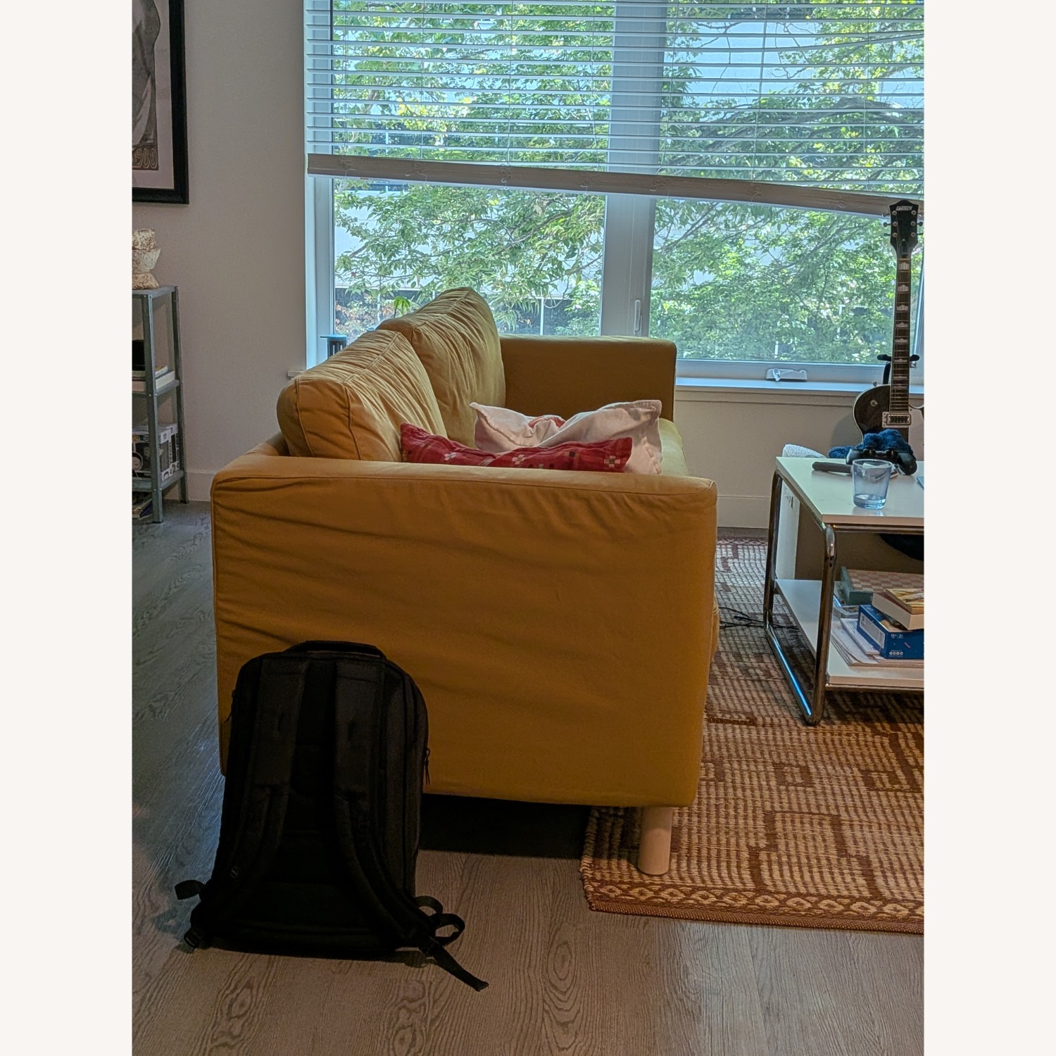 IKEA Parup Yellow Fabric 3+ Seater Sofa - image-2