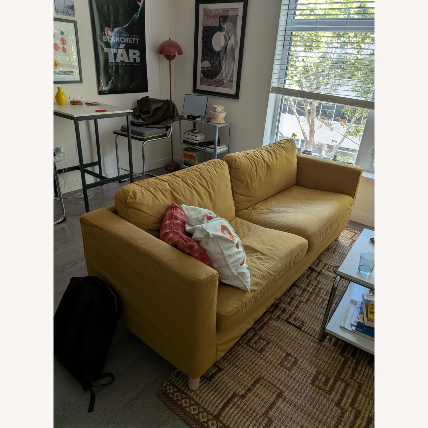 IKEA Parup Yellow Fabric 3+ Seater Sofa - image-1