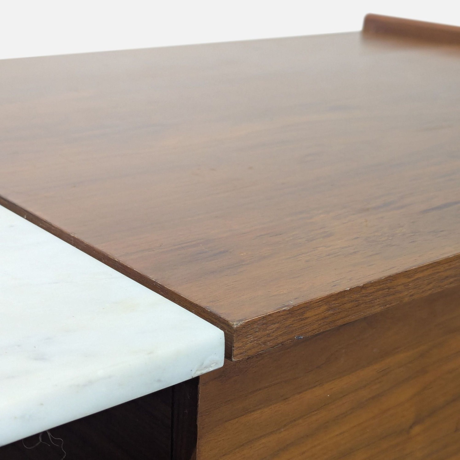 West Elm Marble & Wood Pop-UP Coffee Table - image-5