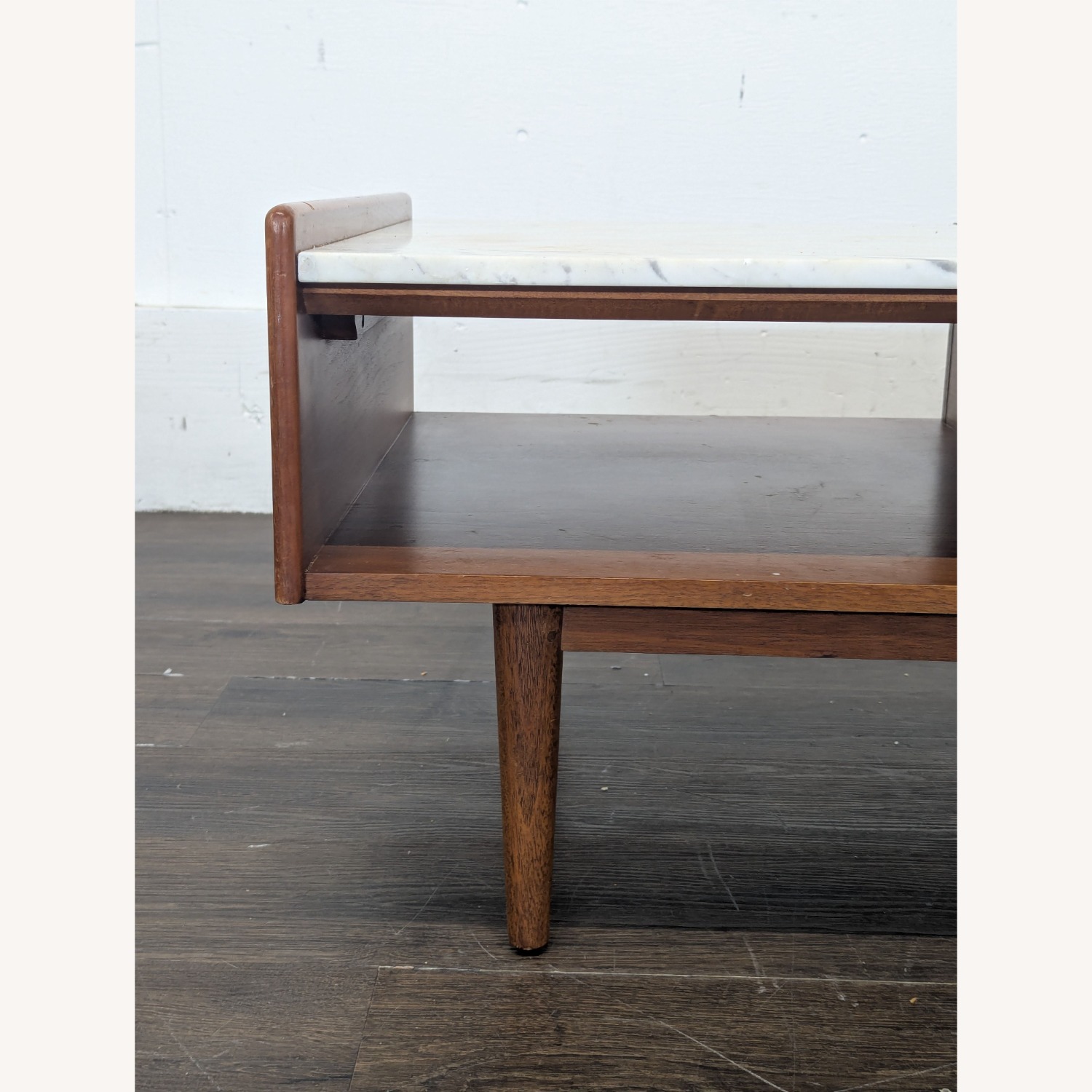 West Elm Marble & Wood Pop-UP Coffee Table - image-2