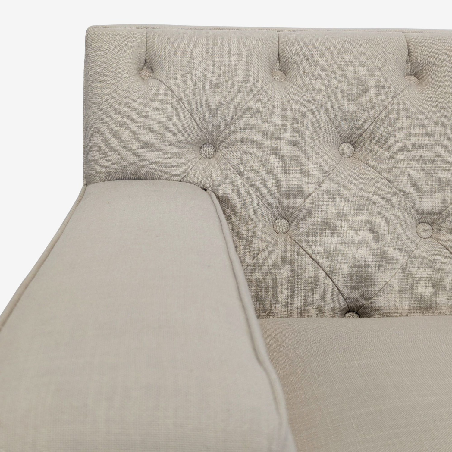 Modern Beige 3-Seat Sofa - image-5