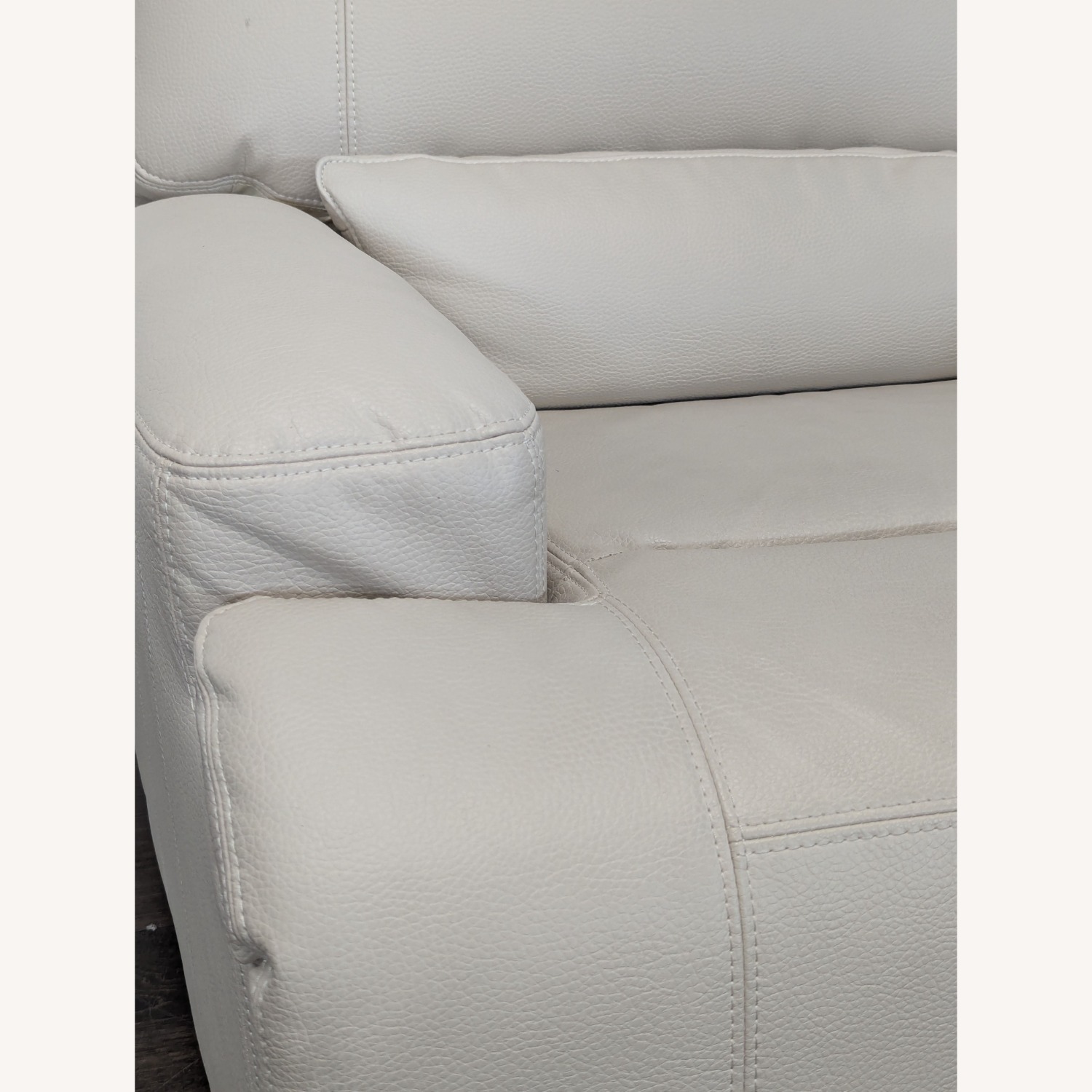 IKEA Beige Leather Lounge Recliner Chair - image-1