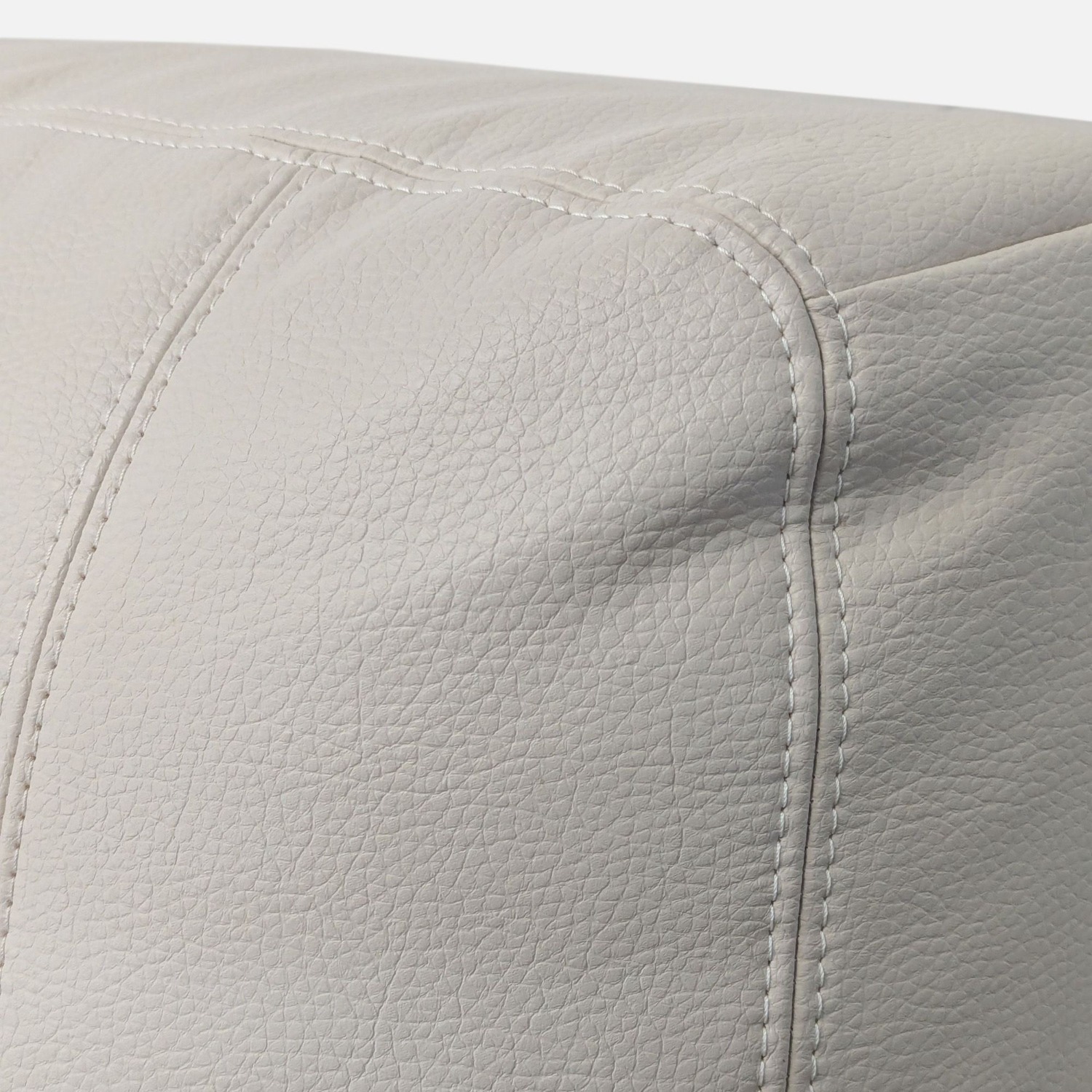 IKEA Beige Leather Lounge Recliner Chair - image-6