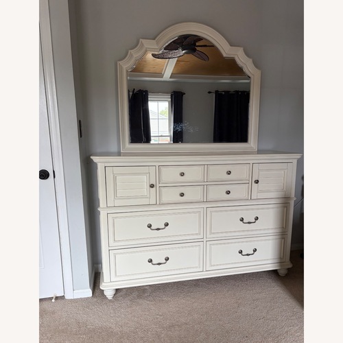 Used Ashley Furniture White Wood Dresser for sale on AptDeco