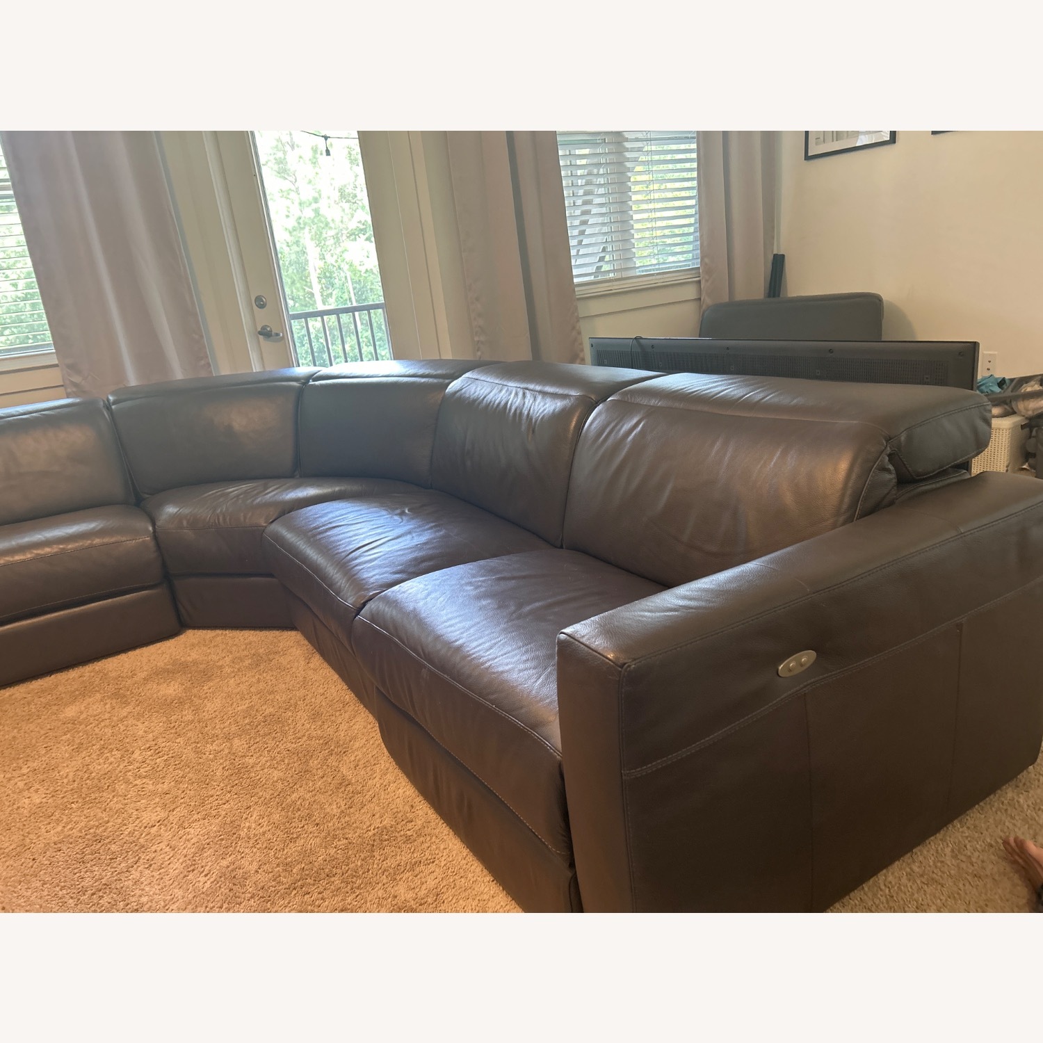 Chateau D'ax Nuvola Dark Brown 3+ Piece Sectional - image-1