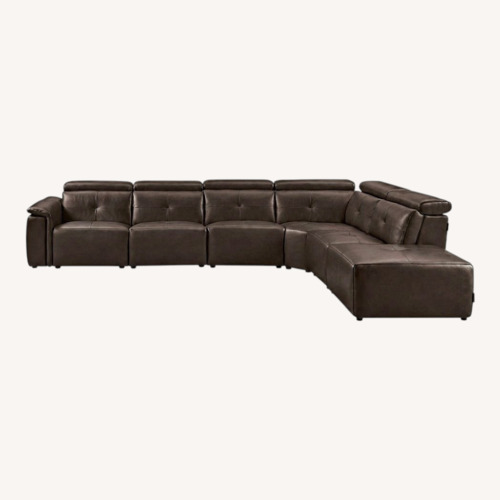 Used Chateau D'ax Nuvola Dark Brown 3+ Piece Sectional for sale on AptDeco