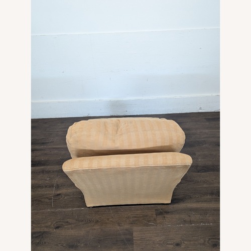 Used Crate & Barrel Beige Striped Lounge Chair for sale on AptDeco