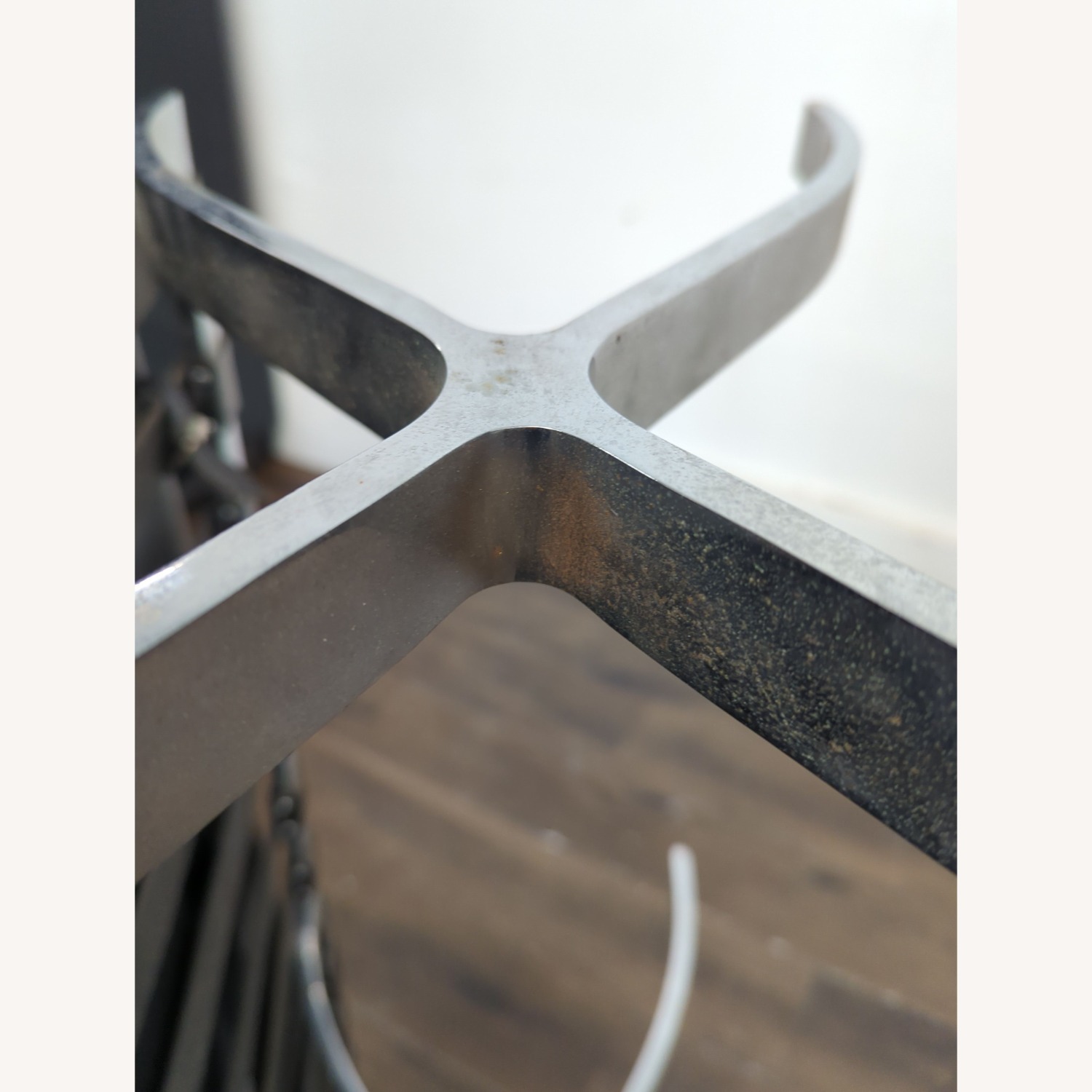 Button Tufted Leather Bench - image-1