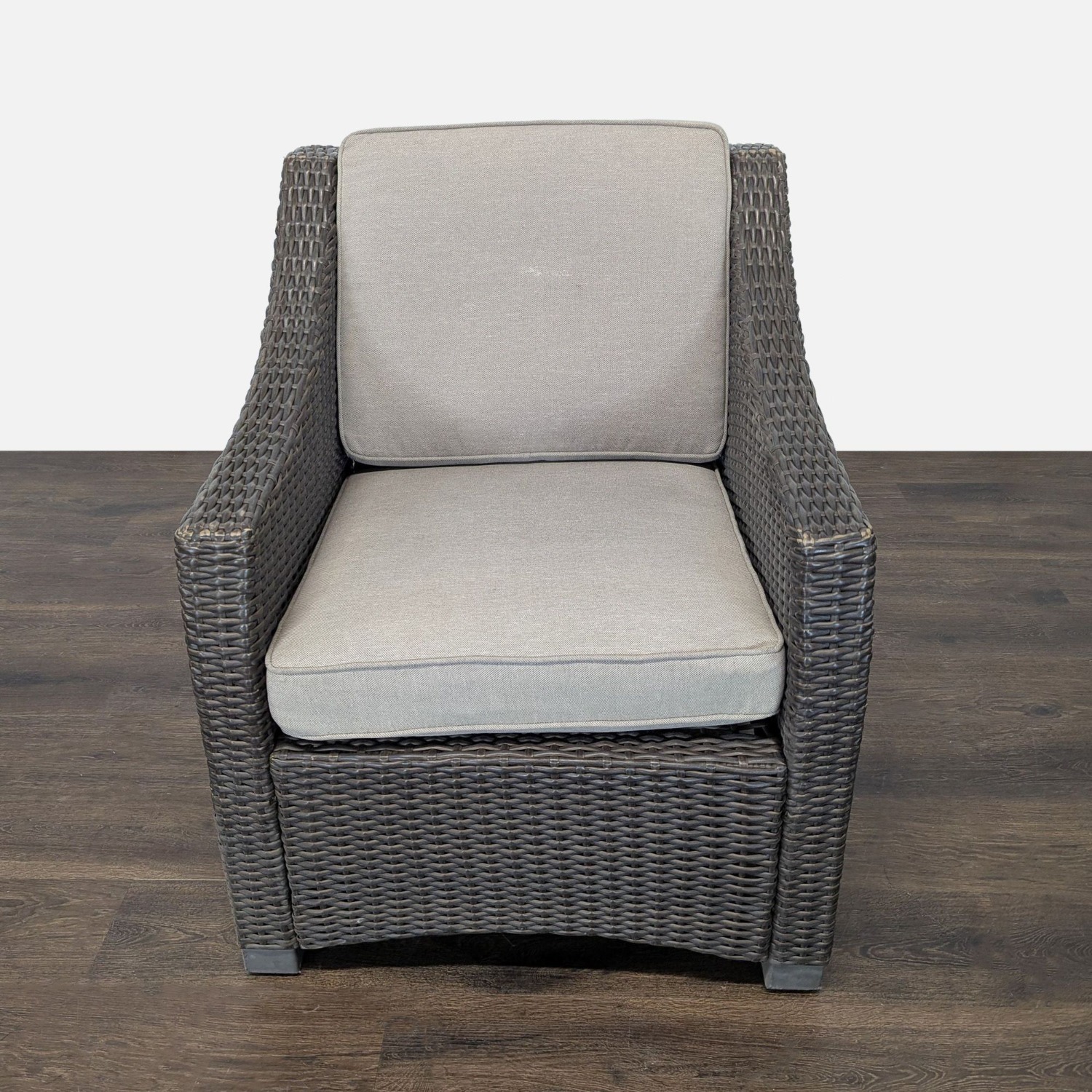 Threshold All-Weather Wicker Outdoor Lounge Chair - image-2
