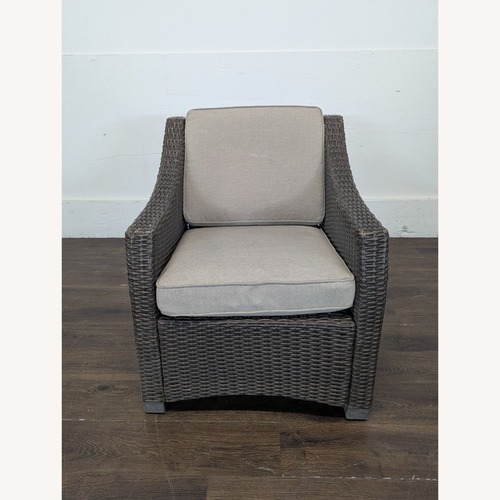 Used Threshold All-Weather Wicker Outdoor Lounge Chair for sale on AptDeco