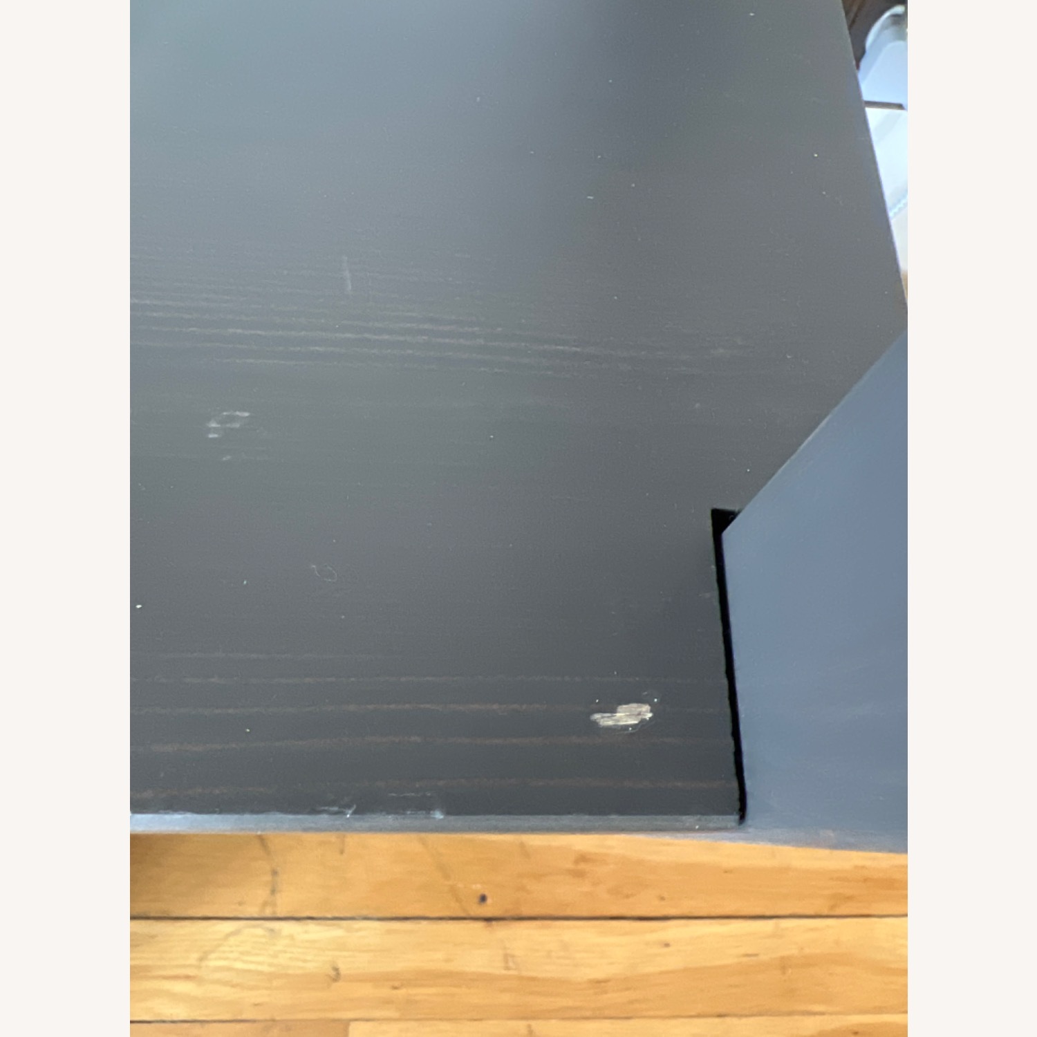 IKEA Dark Gray Wood Bench - image-3