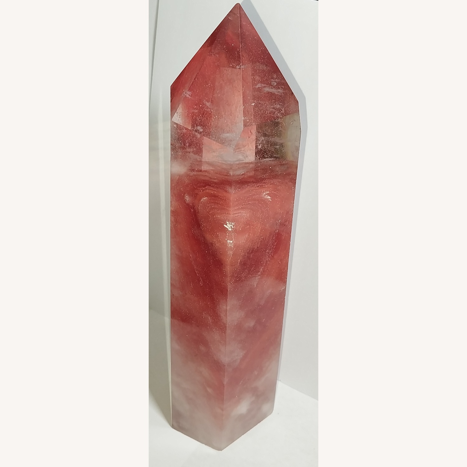 Cherry Quartz Crystal Tower  - image-4