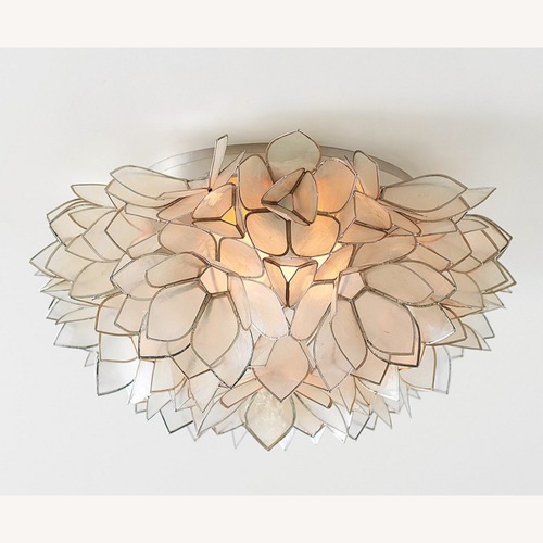 Used Pottery Barn Capiz Ceiling Lamp for sale on AptDeco