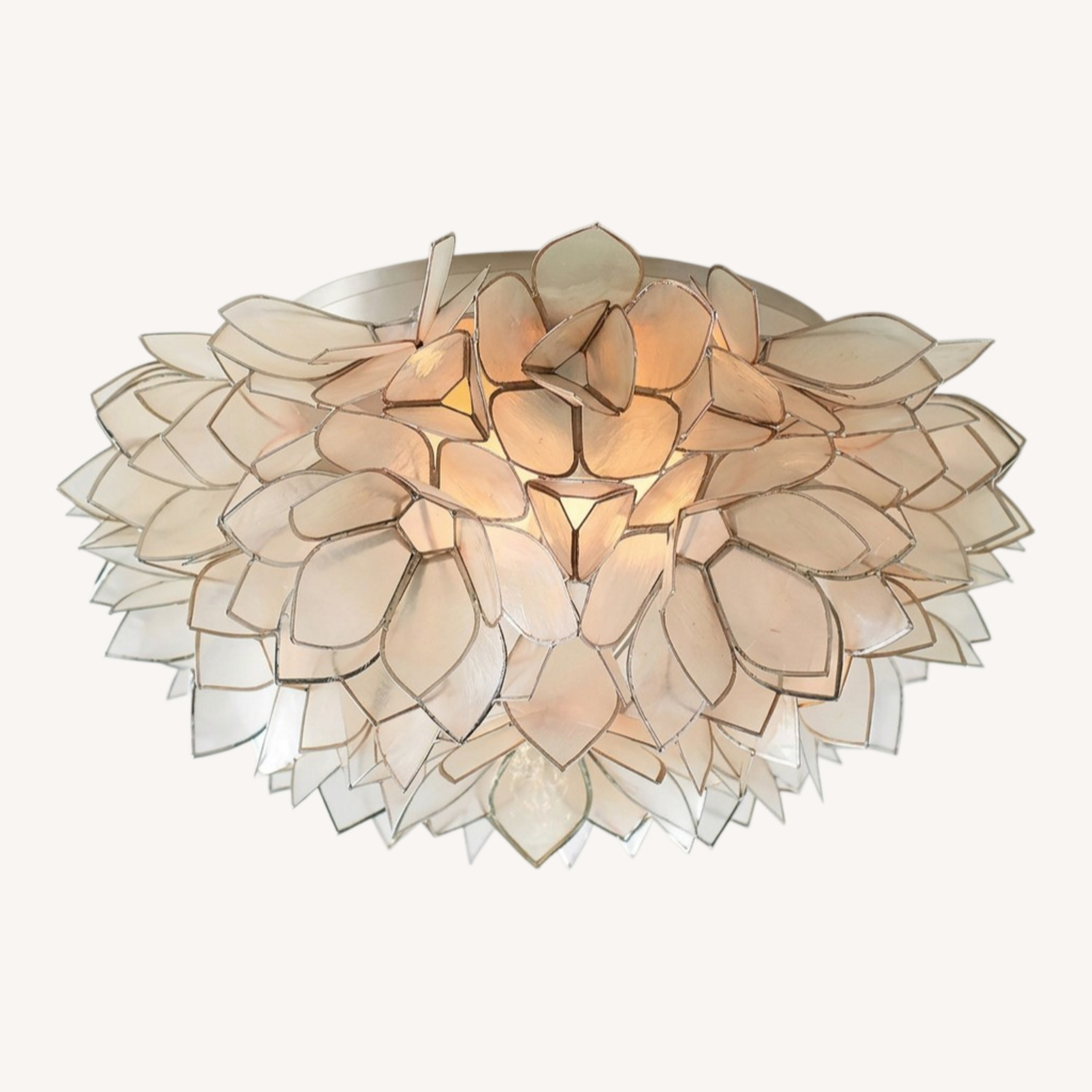 Pottery Barn Capiz Ceiling Lamp - image-0