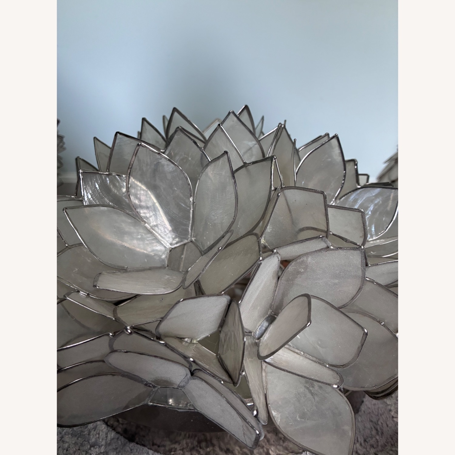 Pottery Barn Capiz Ceiling Lamp - image-2
