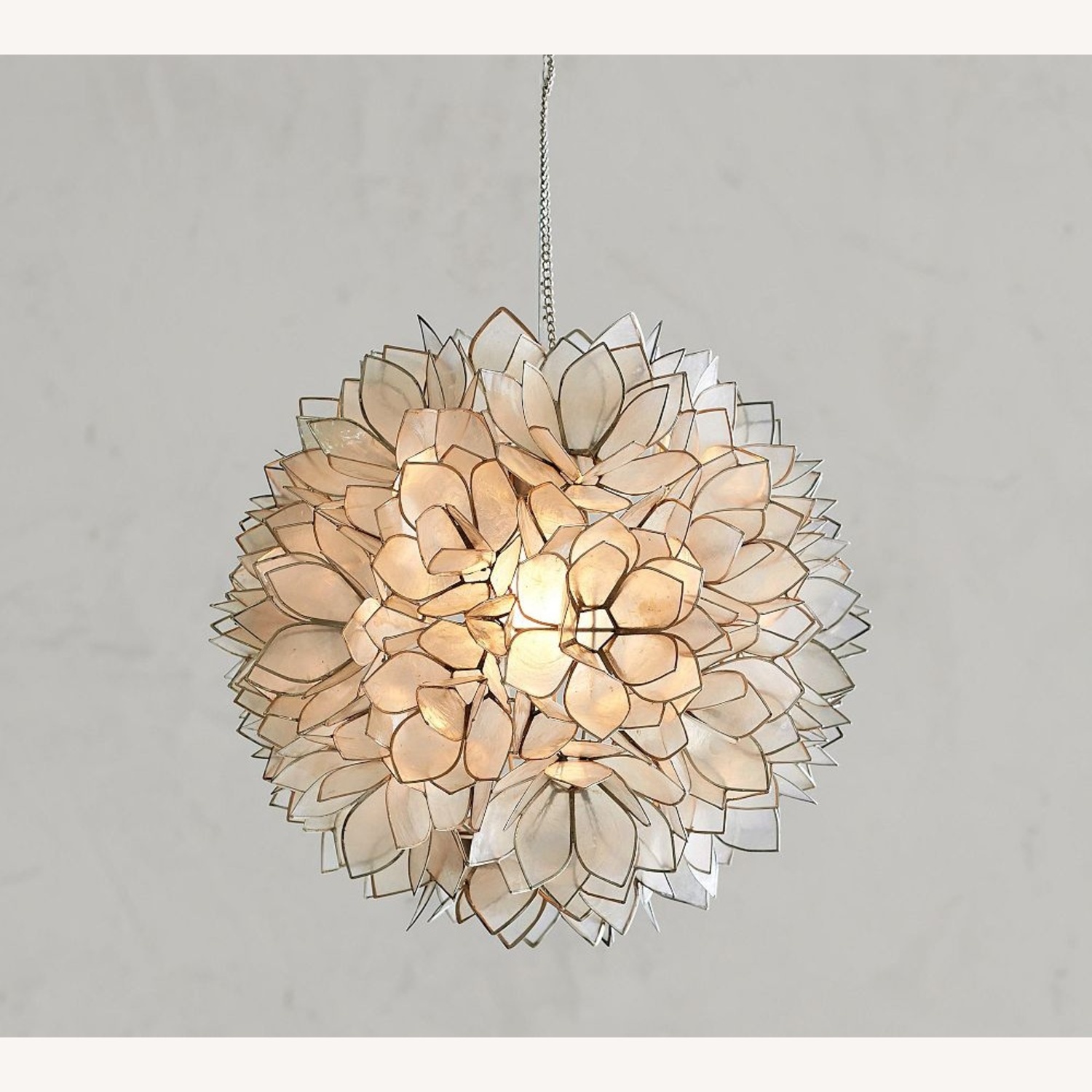 Pottery Barn Kids Capiz Ceiling Lamp - image-5