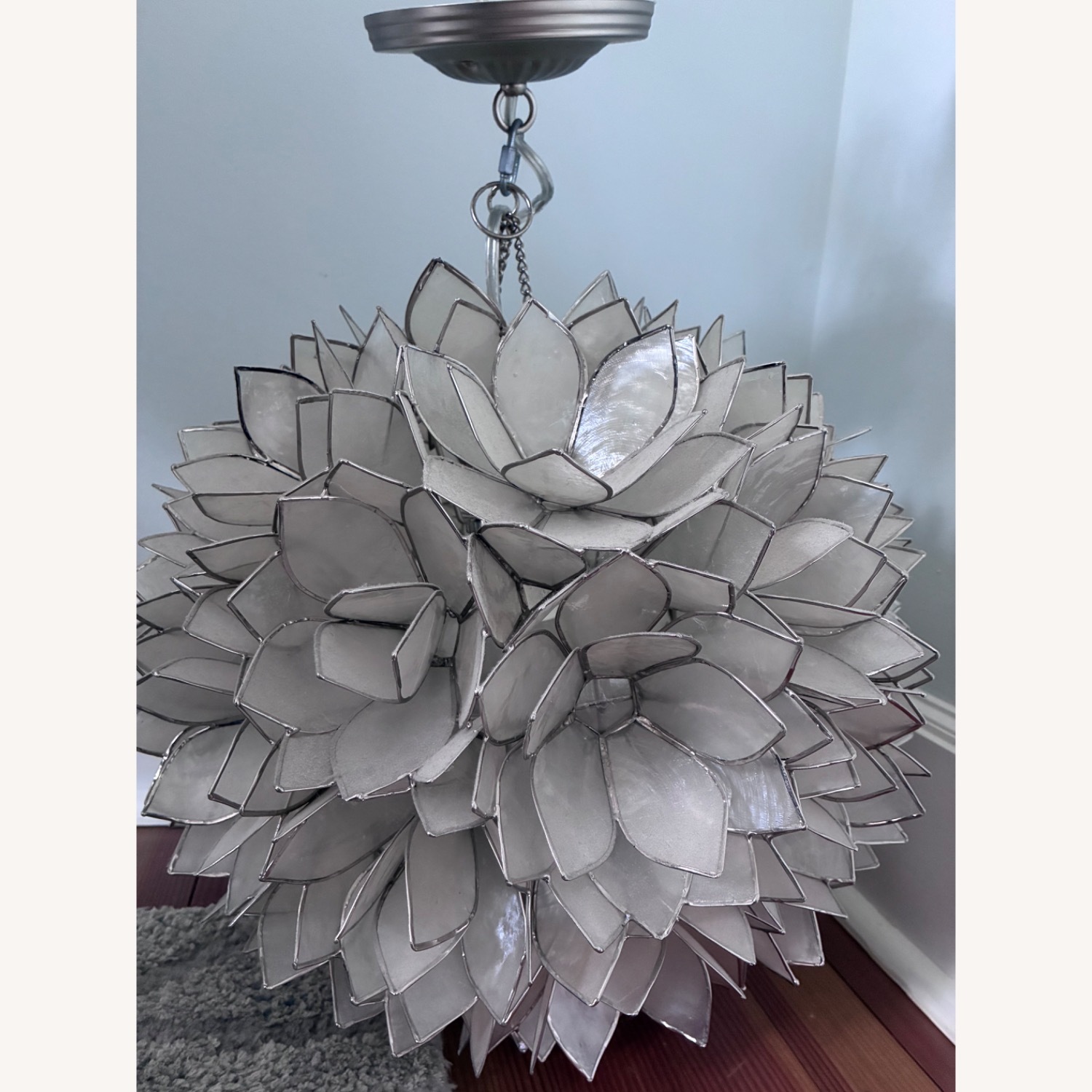 Pottery Barn Kids Capiz Ceiling Lamp - image-2