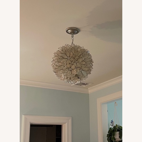 Used Pottery Barn Kids Capiz Ceiling Lamp for sale on AptDeco