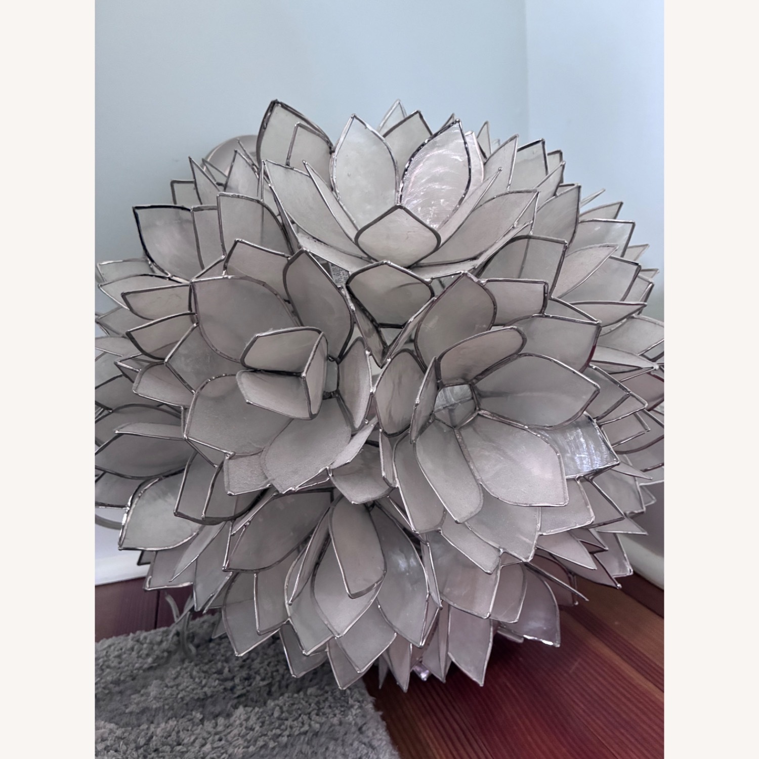 Pottery Barn Kids Capiz Ceiling Lamp - image-4