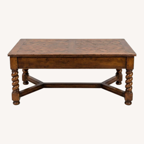 Used Vintage/Antique Natural Walnut Wood Coffee Table for sale on AptDeco