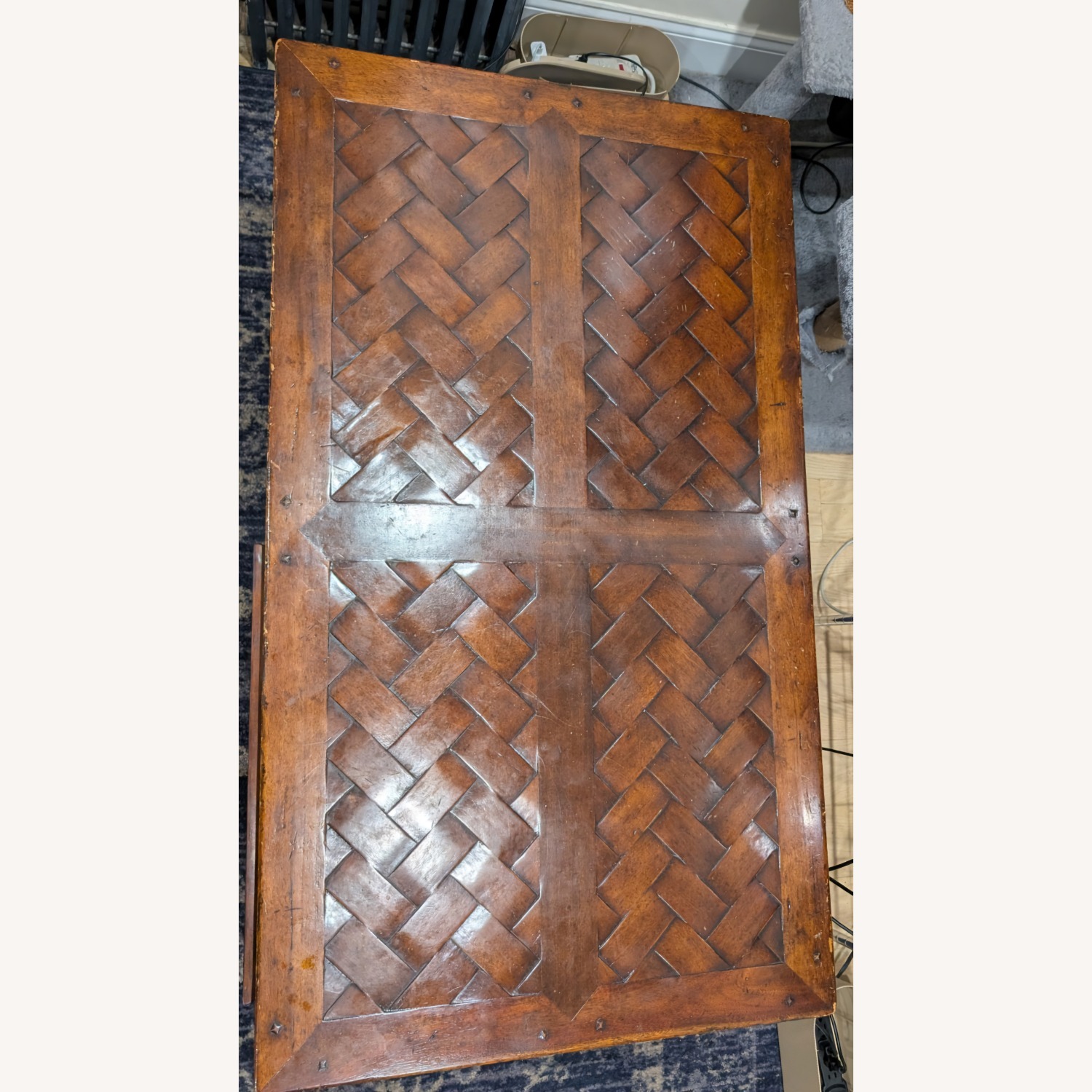 Vintage/Antique Natural Walnut Wood Coffee Table - image-5