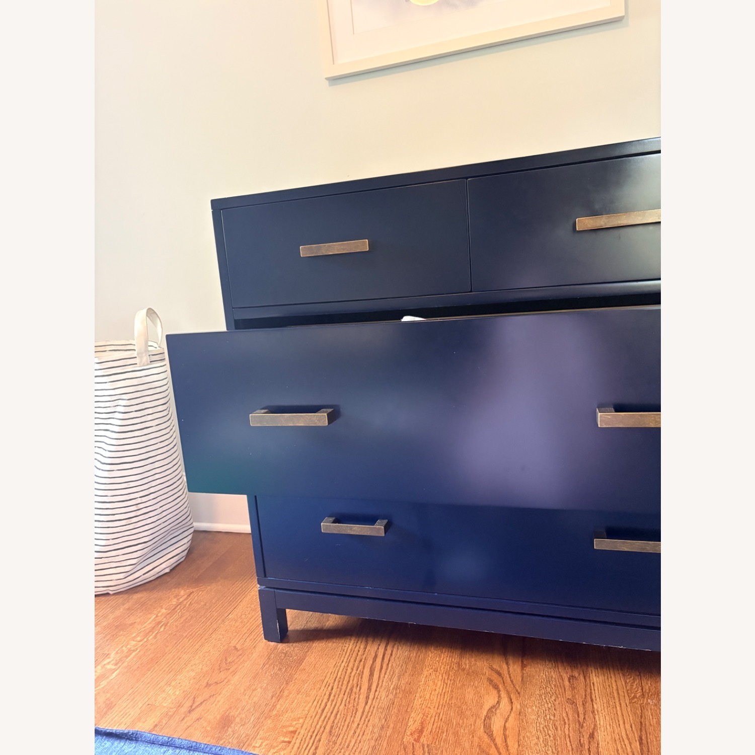 Crate & Kids Parke 36" Navy Blue Wood 4-Drawer Dresser - image-2