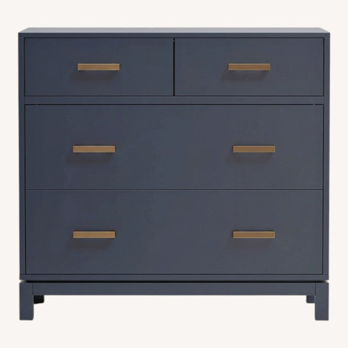 Used Crate & Kids Parke 36" Navy Blue Wood 4-Drawer Dresser for sale on AptDeco