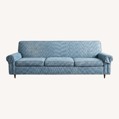 Used Vintage/Antique Finds Blue Fabric 3+ Seater Sofa for sale on AptDeco