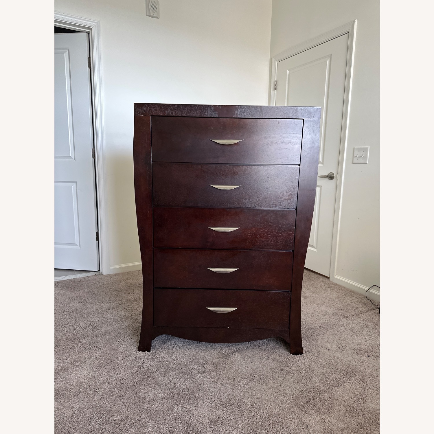 Value City Furniture Jaden Dark Brown Wood Chest - image-4
