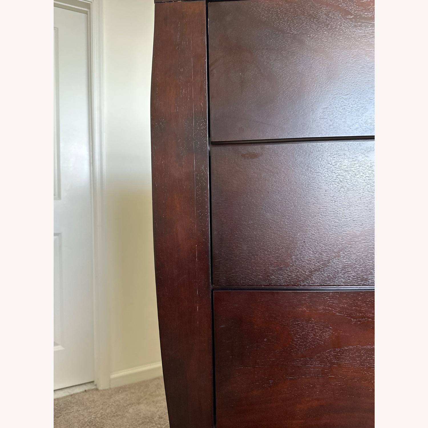 Value City Furniture Jaden Dark Brown Wood Chest - image-7