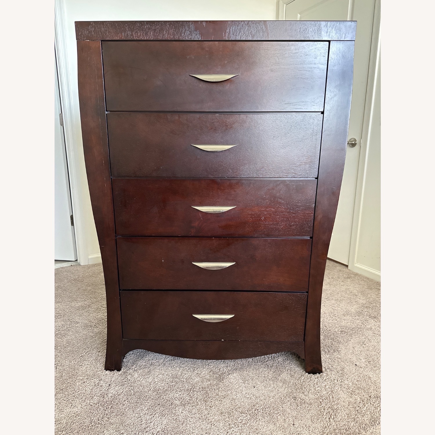 Value City Furniture Jaden Dark Brown Wood Chest - image-3