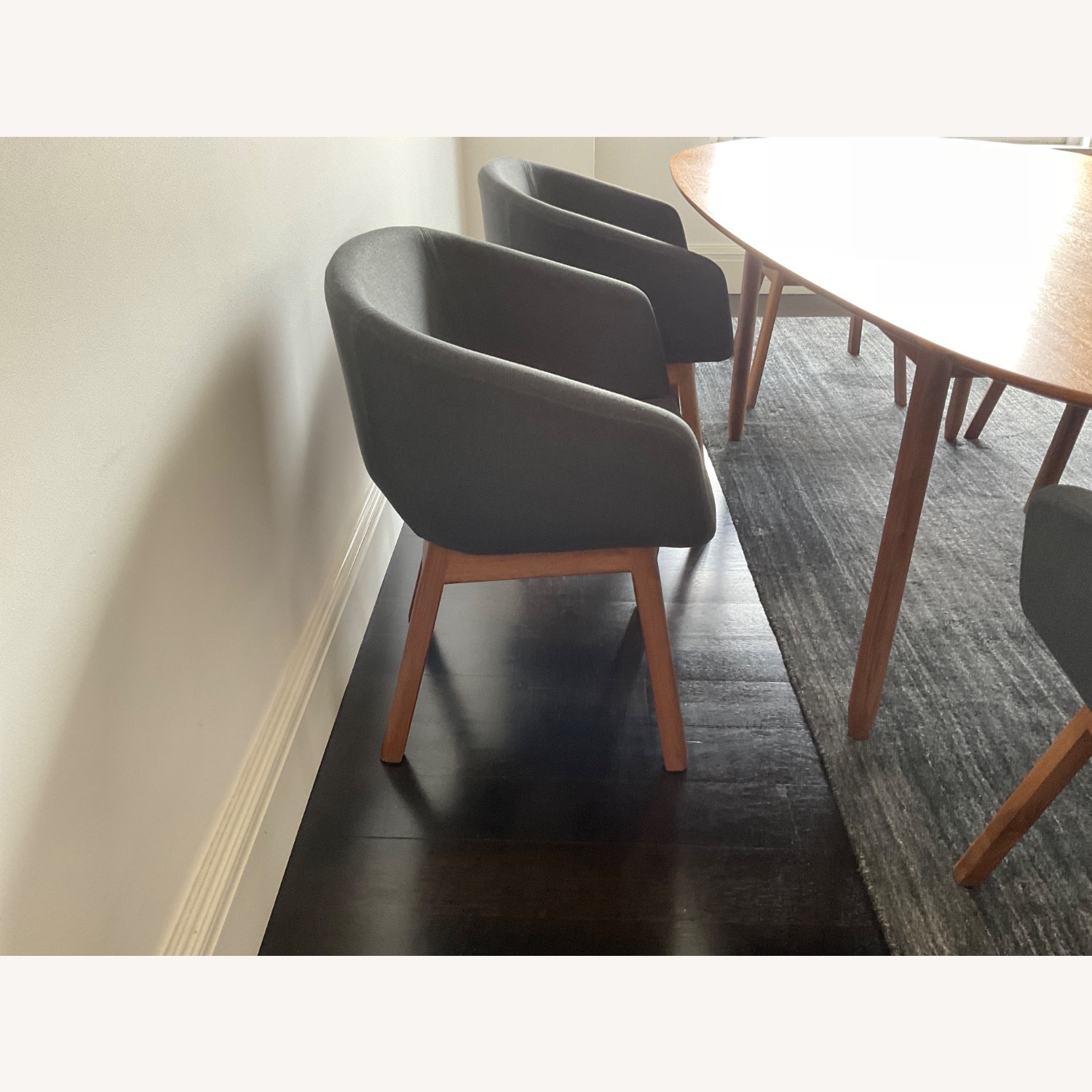Blu Dot Host Dark Gray Fabric Dining Chairs - image-2