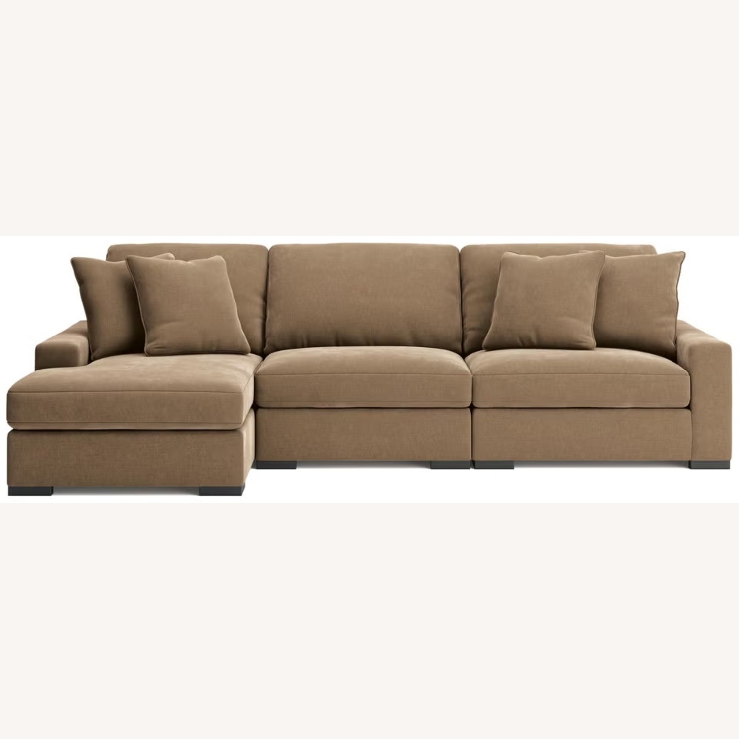 Dark Gray Comfy Couch Pillows Included - image-5