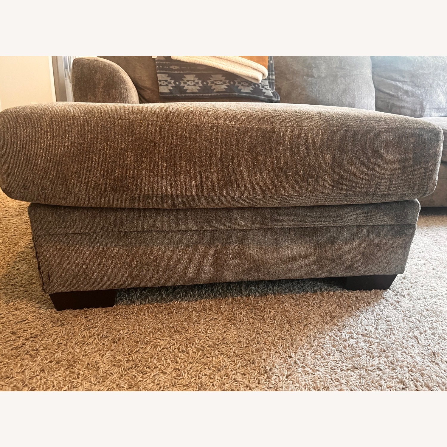 Dark Gray Comfy Couch Pillows Included - image-4