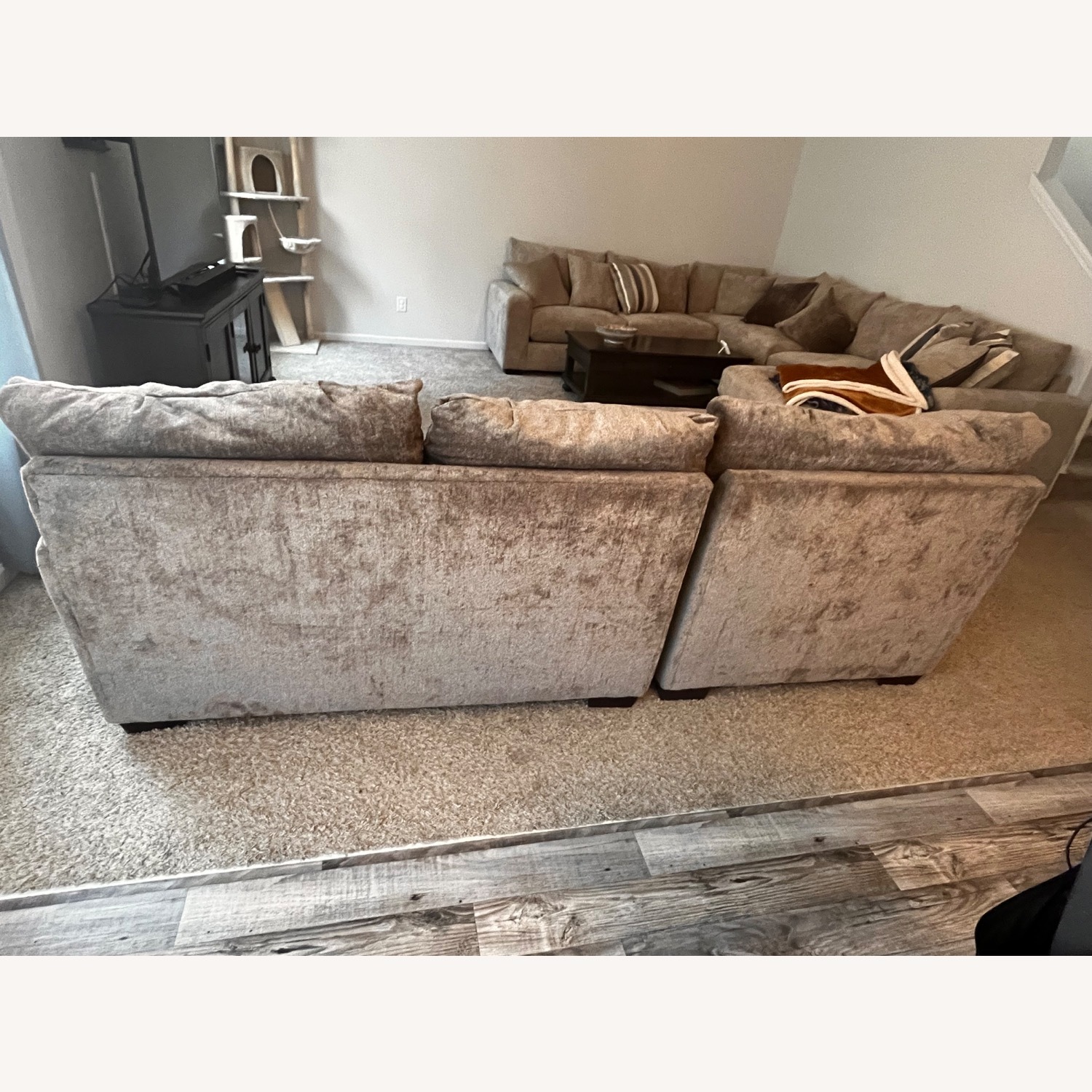 Dark Gray Comfy Couch Pillows Included - image-3